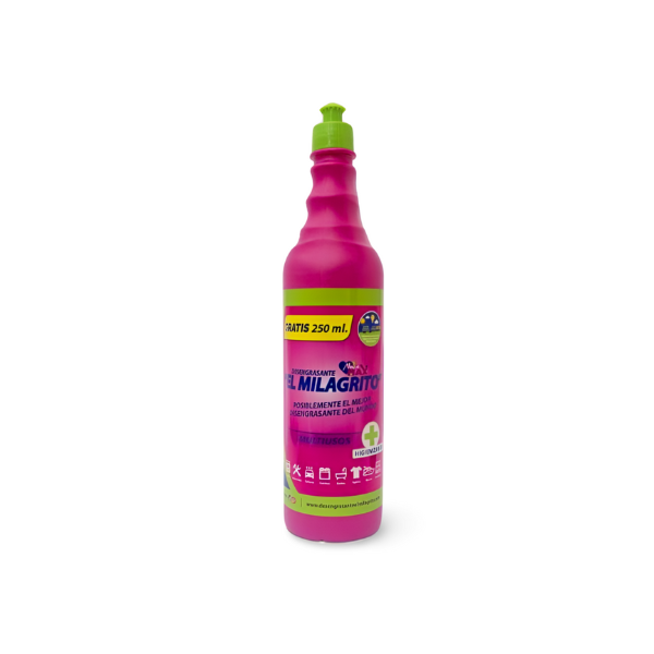 El milagrito quitagrasas recambio 750ml + 250ml GRATIS